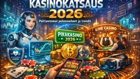 Kasinokatsaus 2026: Polttavimmat puheen aiheet ja trendit tänä vuonna