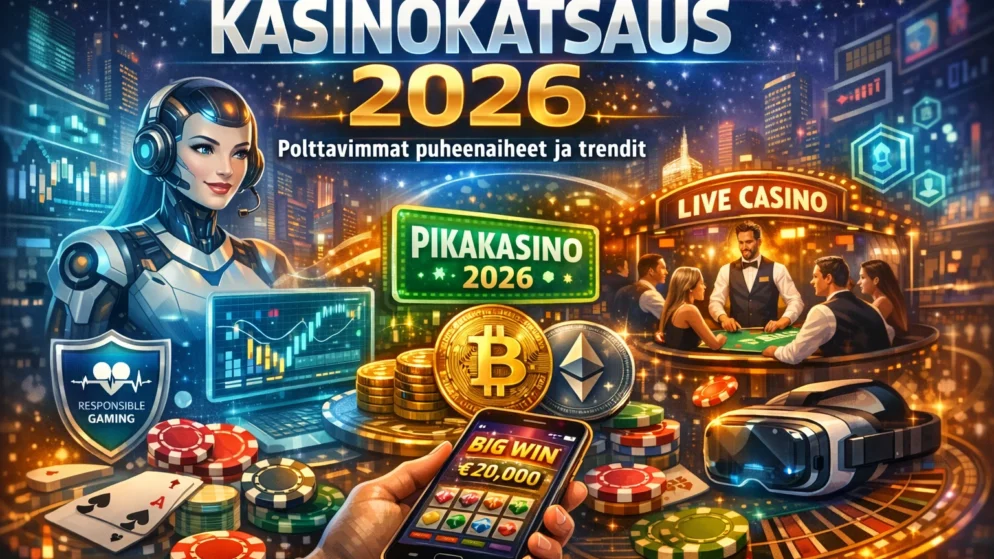 Kasinokatsaus 2026: Polttavimmat puheen aiheet ja trendit tänä vuonna